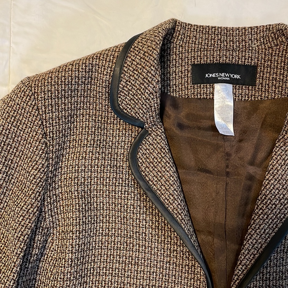 Jones New York Wide Tweed Blazer - Picture 2 of 5